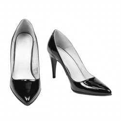 Elegantné dámske topánky 1246 čierny lak