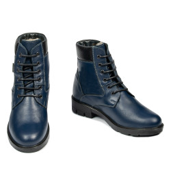 Dámske čižmy 3316 indigo kombinované