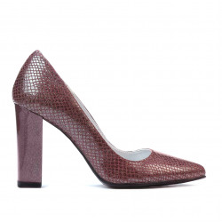 Dámske elegantné topánky 1261 pitón bordó