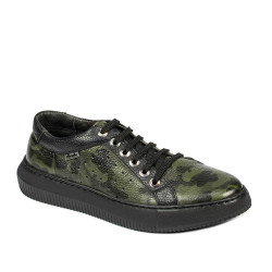 Pánska obuv casual/športová 841-1 zelený maskáč