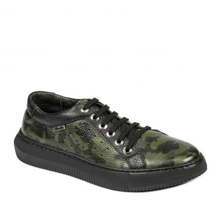 Pánska obuv casual/športová 841-1 zelený maskáč