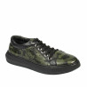 Pánska obuv casual/športová 841-1 zelený maskáč
