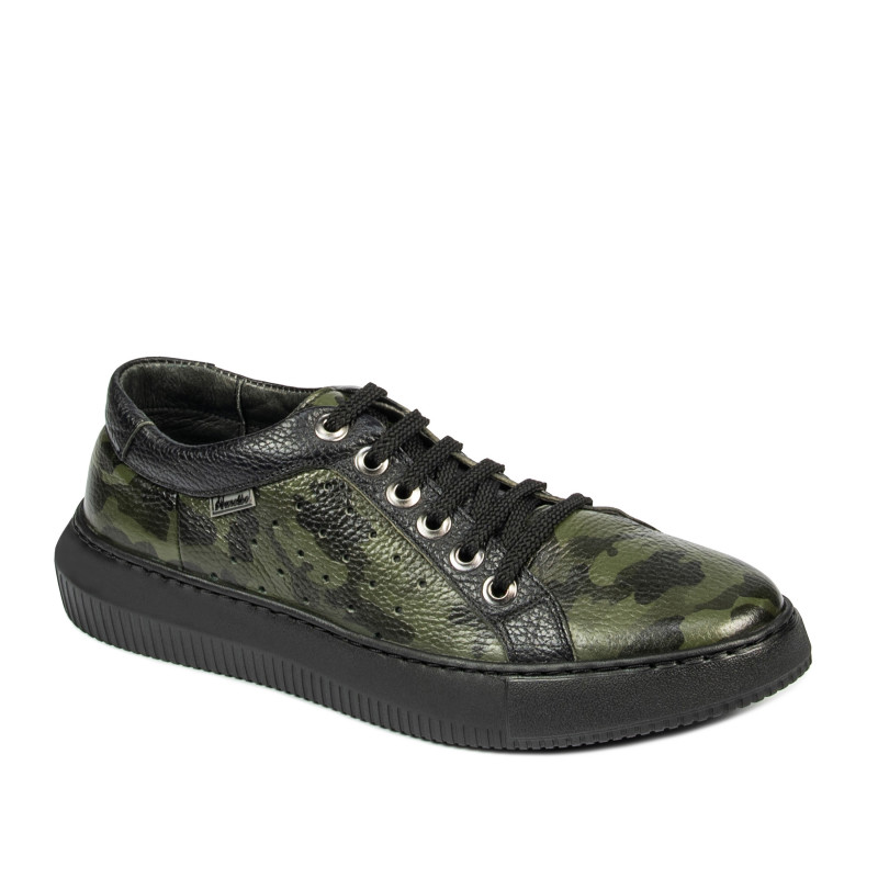 Pánska obuv casual/športová 841-1 zelený maskáč