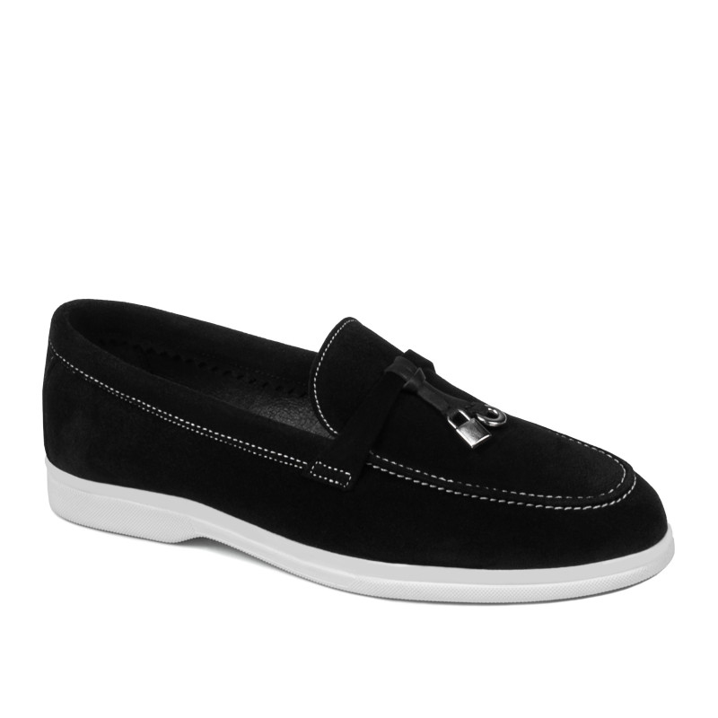 Dámske mokasíny 6082 čierne velúr