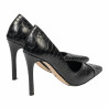 Elegantné dámske topánky 1330 čierne croco
