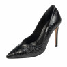Elegantné dámske topánky 1330 čierne croco