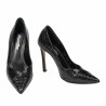 Elegantné dámske topánky 1330 čierne croco