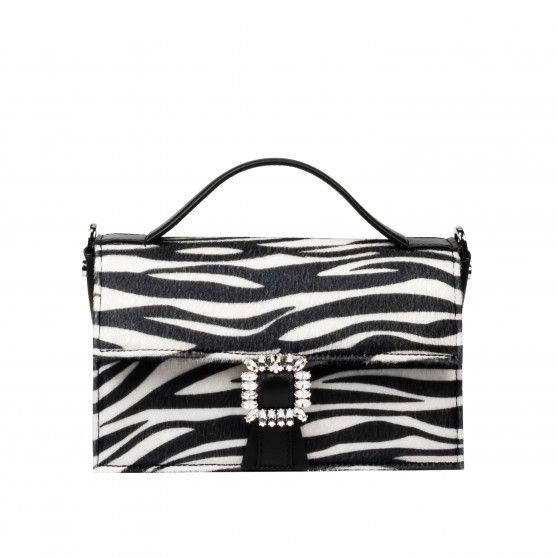 Dámska kabelka do ruky 039g 01 cavallino zebra
