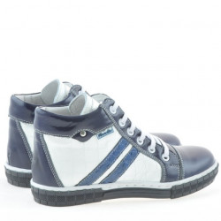 Detské topánky 3213 lak indigo+biela