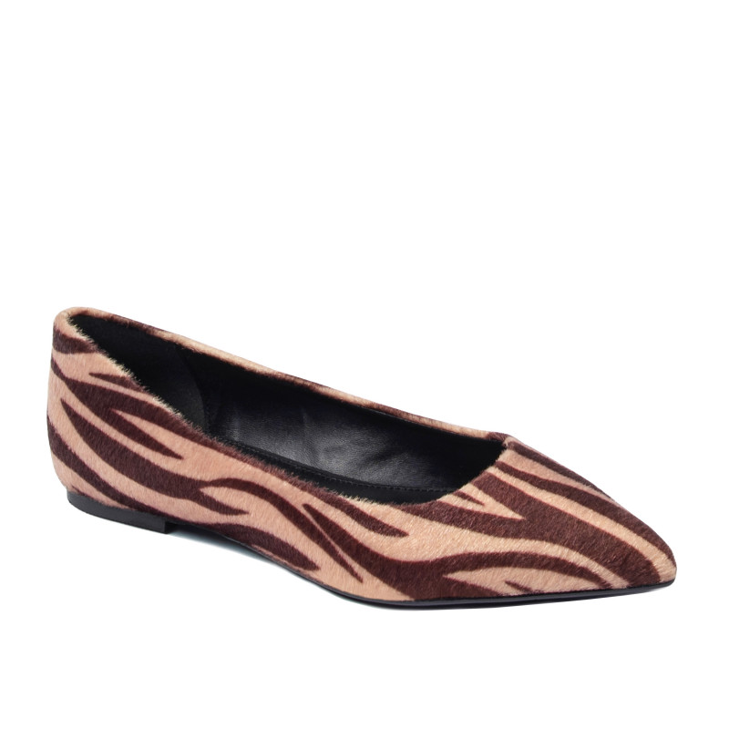 Dámske baleríny 1341 zebra camel