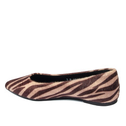 Dámske baleríny 1341 zebra camel