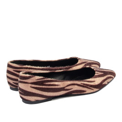 Dámske baleríny 1341 zebra camel