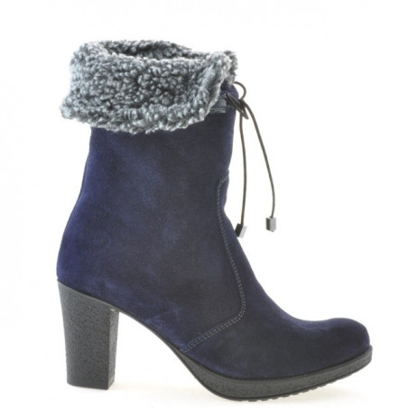 Dámske čižmy 3266 indigo velúr