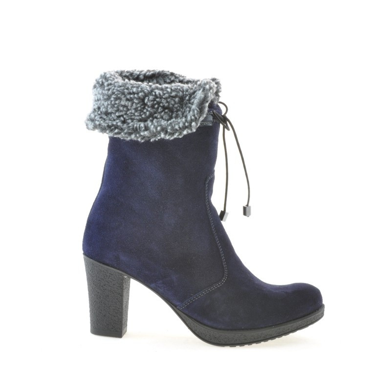 Dámske čižmy 3266 indigo velúr