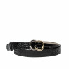 Dámsky opasok 37-1m croco lak čierna