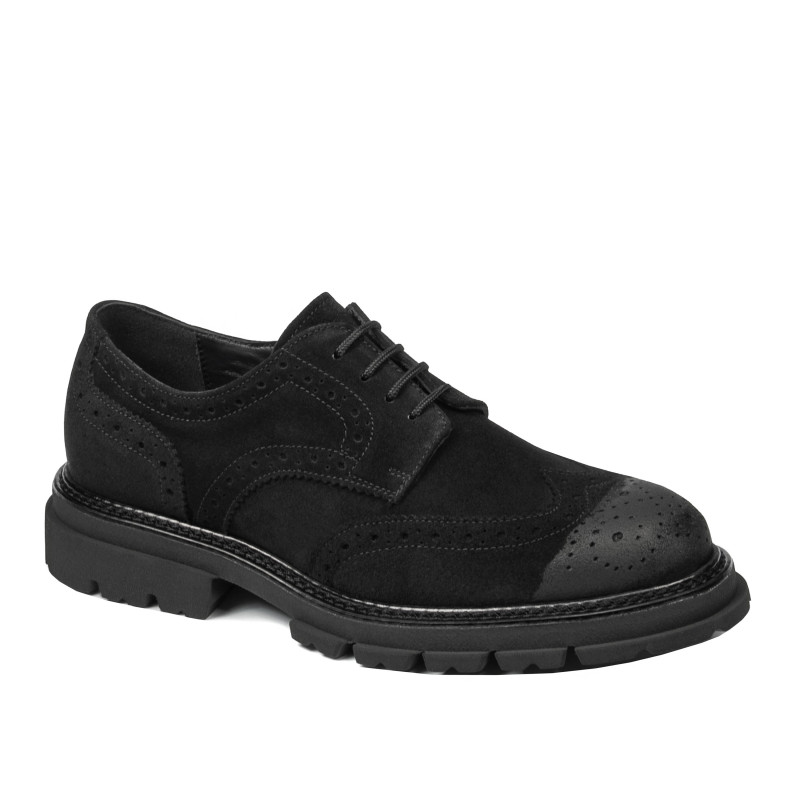 Casual pánske topánky 989 čierny velúr