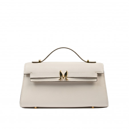 Dámska taška na rameno 041g panna safiano