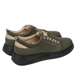 Športové topánky pre teenagerov 8006 bufo khaki kombinované