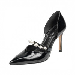 Elegantné dámske topánky 1350 čierny lak