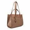 Dámska plážová taška 045g camel+rafia karamel