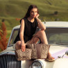 Dámska plážová taška 044g rafiová kakao lifestyle