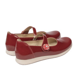 Detské topánky 2029 červený lak