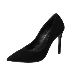 Elegantné dámske topánky 1302 čierny velúr
