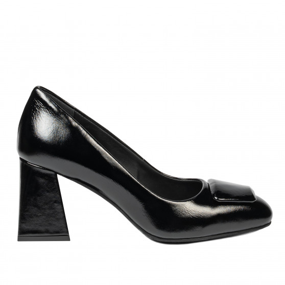 Elegantné dámske topánky 1324 čierny lak