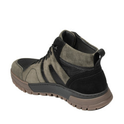 Pánske topánky 4153 bufo kaki+čierna