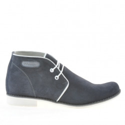 Detské topánky 464 indigo velúr+biela