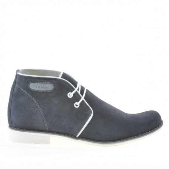 Detské topánky 464 indigo velúr+biela