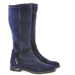 Dámske čižmy 3276 indigo velúr