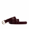 Dámsky opasok 46mc safián burgundy