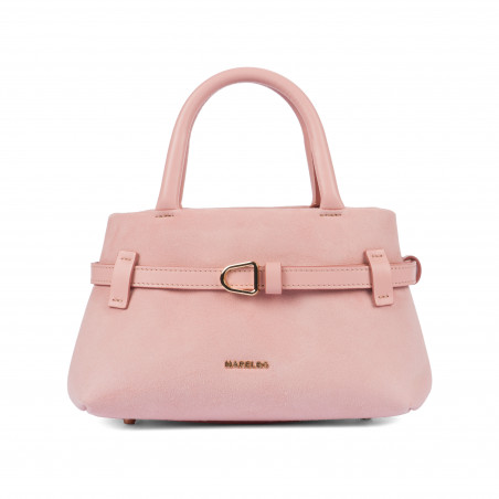 Dámska kabelka do ruky 056g camoscio baby pink