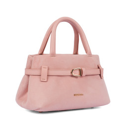 Dámska kabelka do ruky 056g camoscio baby pink
