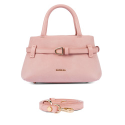 Dámska kabelka do ruky 056g camoscio baby pink