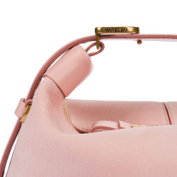 Dámska kabelka do ruky 037g camoscio baby pink