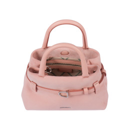 Dámska kabelka do ruky 056g 01 camoscio baby pink