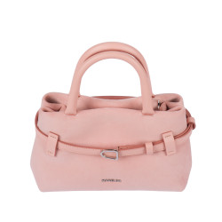 Dámska kabelka do ruky 056g 01 camoscio baby pink