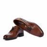 Elegantné pánske topánky 933 v koňakovej farbe