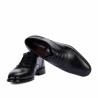 Elegantné pánske topánky 9007 čierne