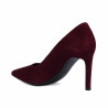 Elegantné dámske topánky 1366 bordo velúr