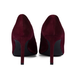 Elegantné dámske topánky 1366 bordo velúr