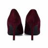 Elegantné dámske topánky 1366 bordo velúr