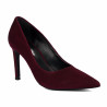 Elegantné dámske topánky 1366 bordo velúr