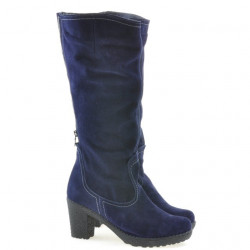 Dámske čižmy 3258 indigo velúr