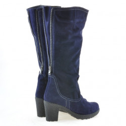Dámske čižmy 3258 indigo velúr