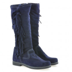 Dámske čižmy 3243 indigo velúr