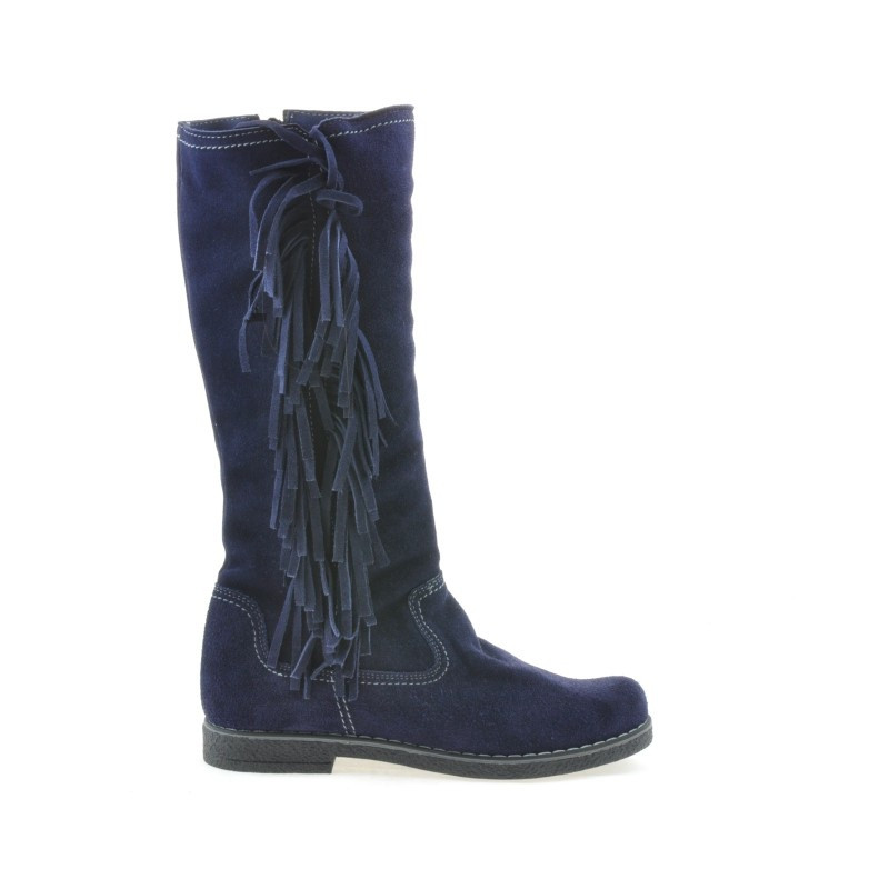 Dámske čižmy 3243 indigo velúr