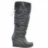 Dámske čižmy 226 čierne+čierny kreps